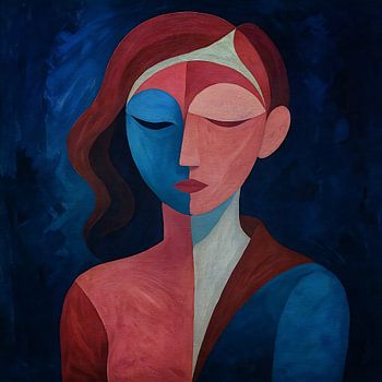 Ein Mädchen mit geschlossenen Augen