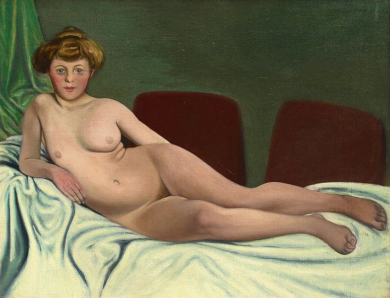 Félix Vallotton - Reclining Woman 1905 by Peter Balan