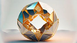 Gouden en diamanten ring