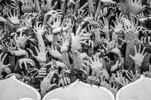 Reaching hands from the pit of hell