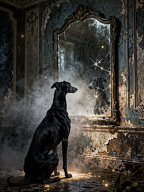 Ein Galgo spiegelt deine Seele wider von Betty Maria Digital Art