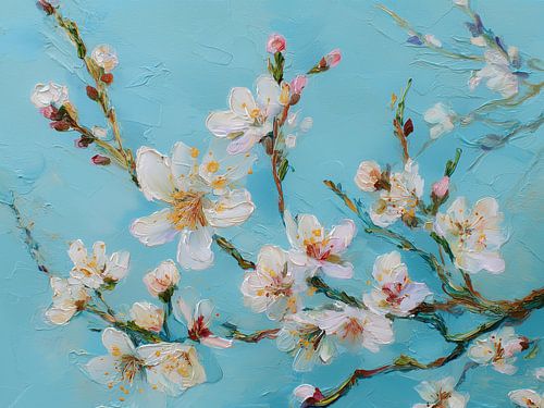 Blossom against Turquoise – Spring in Motion