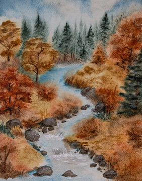 Aquarel part 97 van Tania Perneel