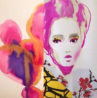 Fushia Blume Geisha