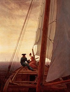 Caspar David Friedrich. Auf einem Schiff