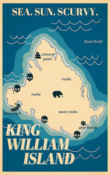 Rossstraße König-William-Insel von Maria Blair