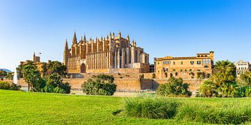 Kathedraal La Seu in Palma de Majorca, Spanje van Alex Winter