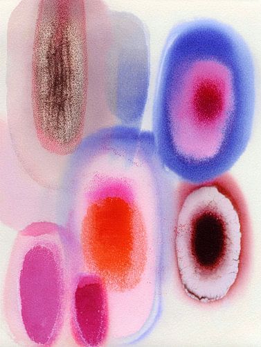 Vibrerende abstracte en kleurrijke vormen