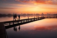 Rotterdam Skyline sunset by Claire Droppert thumbnail