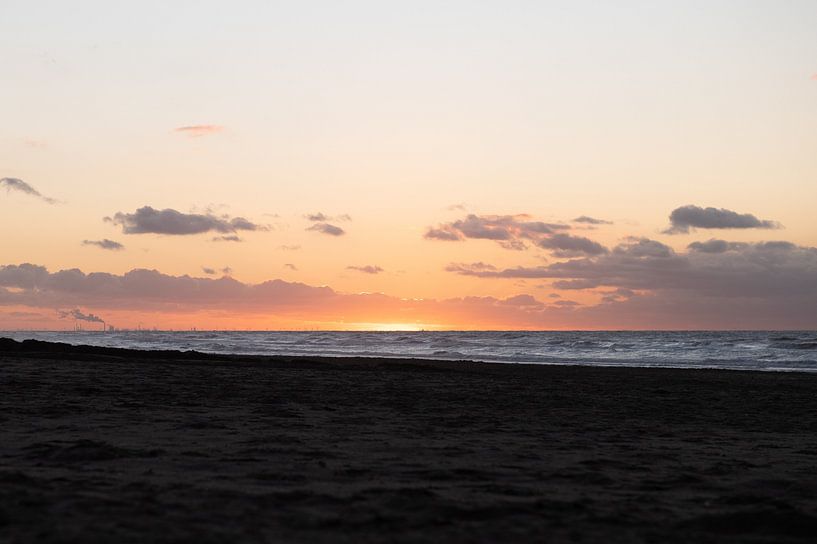Beautiful skies Katwijk aan Zee during sunset by Wendy de Jong