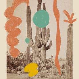 cactus kunst print (gezien bij vtwonen) van Renske