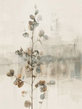 Botanisch minimalisme, wabi-sabi van Japandi Art Studio