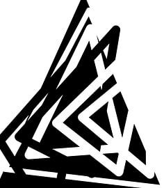 Triangle noir et blanc sur Romana Vac