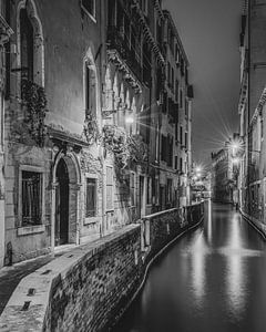 Street in Venice in the evening II by Teun Ruijters