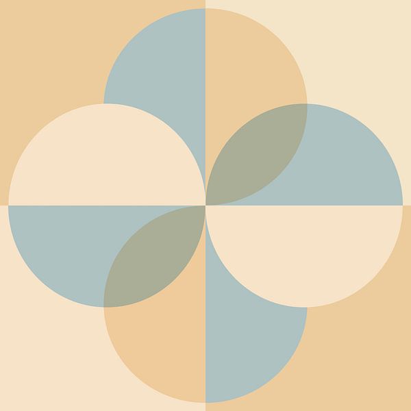 Scandinavian retro abstraction by Mad Dog Art