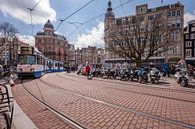 De tram op het Koningsplein en de Singel, Amsterdam van John Verbruggen thumbnail