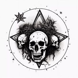 Kosmische Schädel von Vythryd Arts