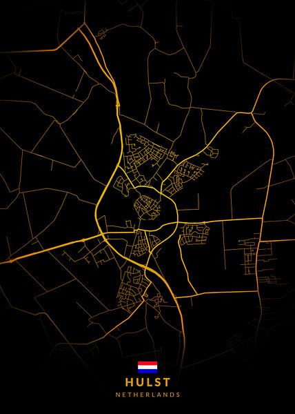 Hulst City Map by Kenda Maruyama