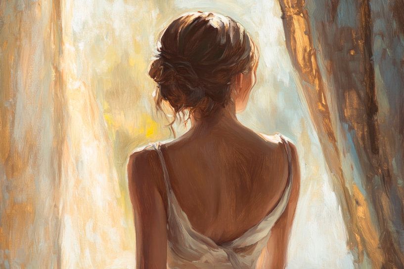 Hinter einem Vorhang von Poster Art Shop