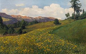 Pinzgau, Landschaft, JOSEF STOITZNER, 1910 von Atelier Liesjes