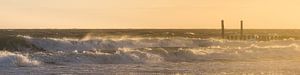 Zonsondergang aan zee