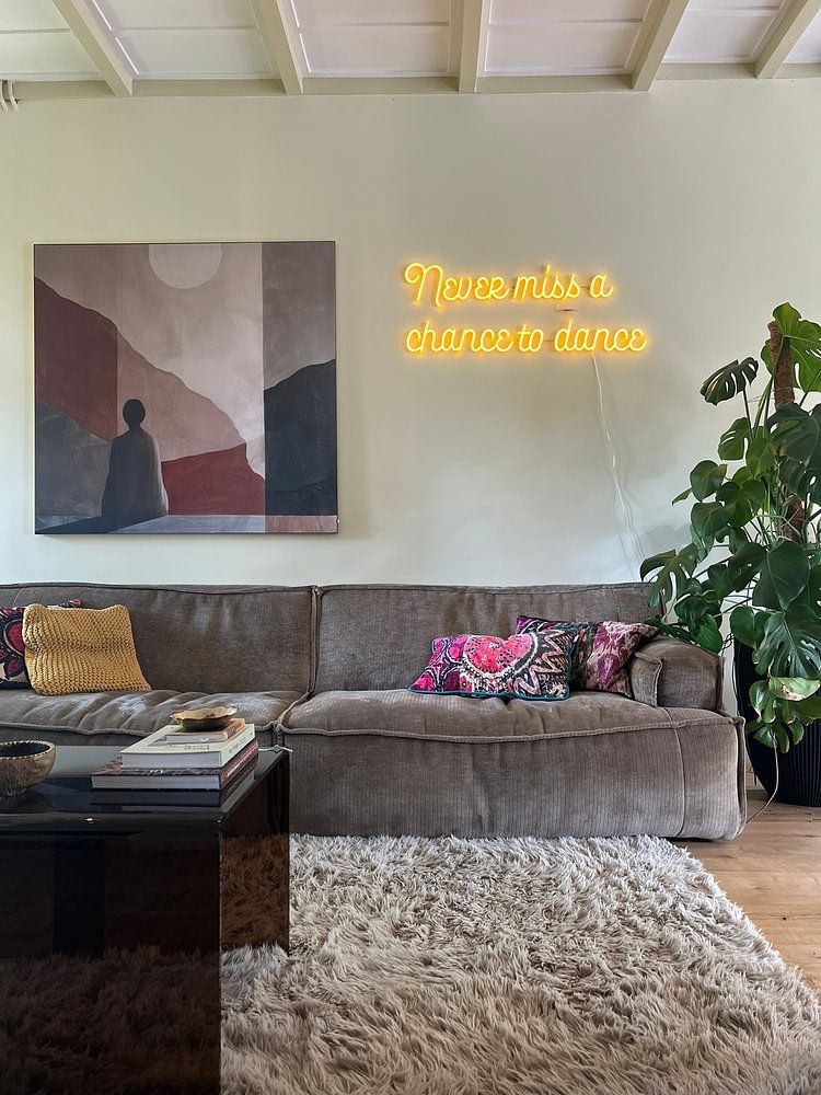 Dagdromer, modern en abstract in aardetinten (gezien bij vtwonen) van Studio Allee