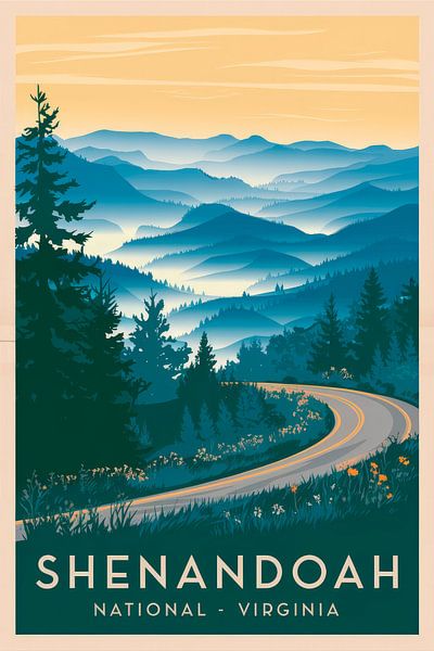 Shenandoah, Virginia by Poster Art Shop