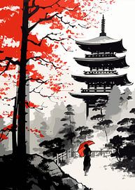 Ukiyo Japanese Painting by Cross