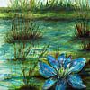Nénuphar bleu. sur Ineke de Rijk