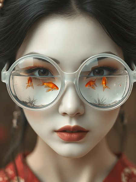 Geisha portrait by Jolique Arte