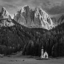 Church of San Giovanni in Ranui, in black and white by Henk Meijer Photography thumbnail