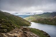 Green lake view in Snowdonia in Wales photo print by Manja Herrebrugh - Outdoor by Manja thumbnail
