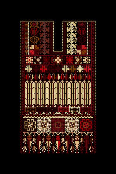 Tatreez ornament template 86 by Richard Laschon