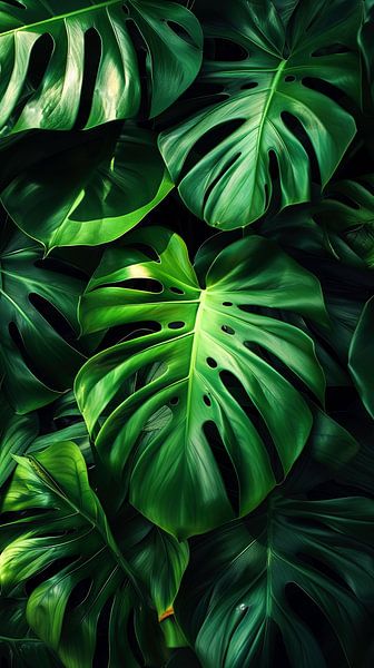 Monstera&#039;s Green Heart by ByNoukk