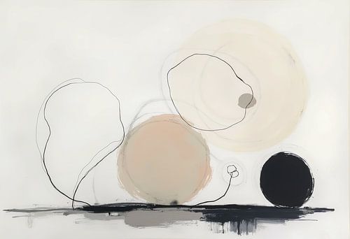 Moderne organische abstrakte Kunst.