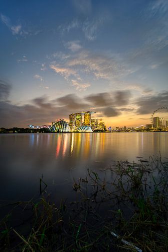 Coucher de soleil à Singapour sur Rene scheuneman