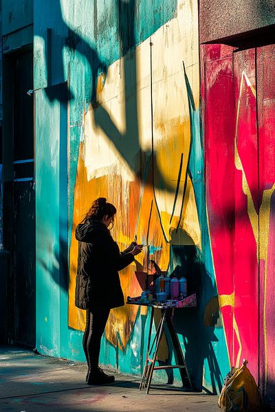 Artistiek wandontwerp van Poster Art Shop