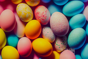 bunte Ostereier Illustration Wallpaper