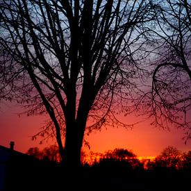 Kleurige zonsondergang van Corinne Welp