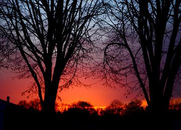 Kleurige zonsondergang van Corinne Welp