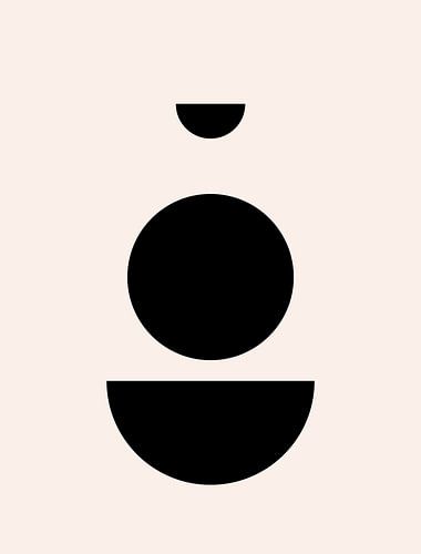 Cirkels. Retro jaren 20 vintage geometrische vorm Nr. 19