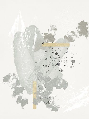 Moderne Abstraktion mit organischen Formen und Texturen