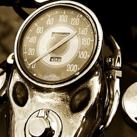Kilometerteller Harley Davidson van Fotografie Arthur van Leeuwen