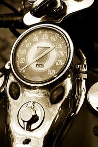 Kilometerteller Harley Davidson van Fotografie Arthur van Leeuwen