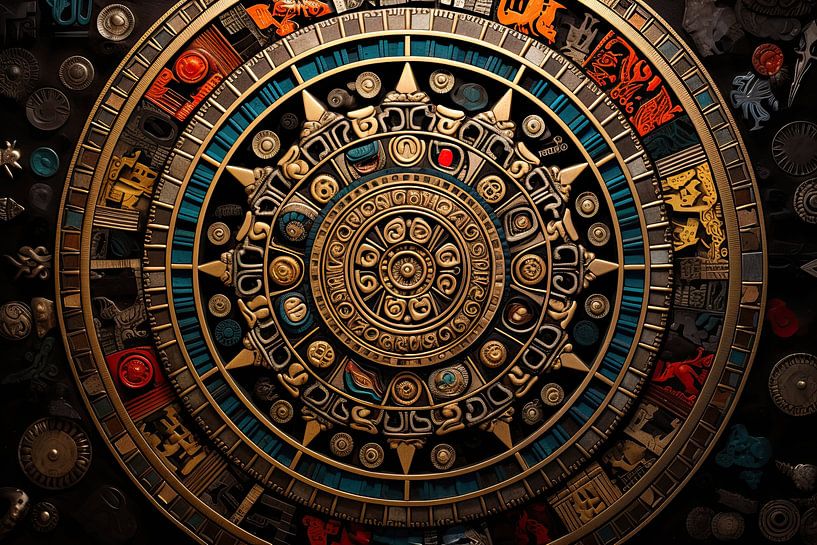 Mandala Mandala van Abstract Schilderij