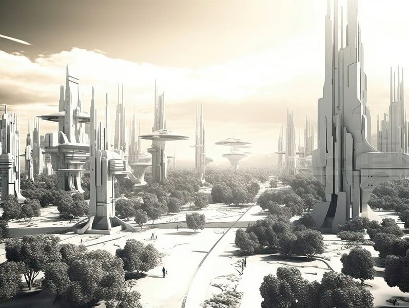 Luminous Urban Visions: An Abstract Expression of the Future by Eva Lee