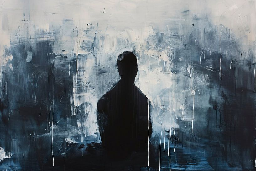 Abstrakte Silhouette in Monochrom von Imperial Art House