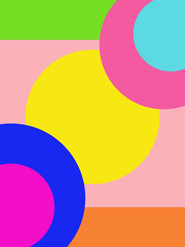 Color Me Perfect – Kleurrijke Neon Kunst | Geometrische Abstracte Wanddecoratie