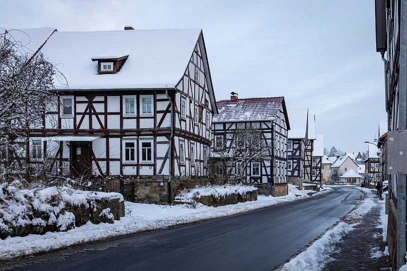 Herleshausen in de winter van Roland Brack