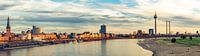 Panorama de la promenade de la rive du Rhin et de la vieille ville de Düsseldorf au bord du Rhin All
